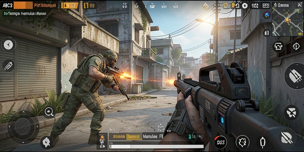 Gameplay intens ABC33 dengan aksi tembak-menembak mendebarkan.