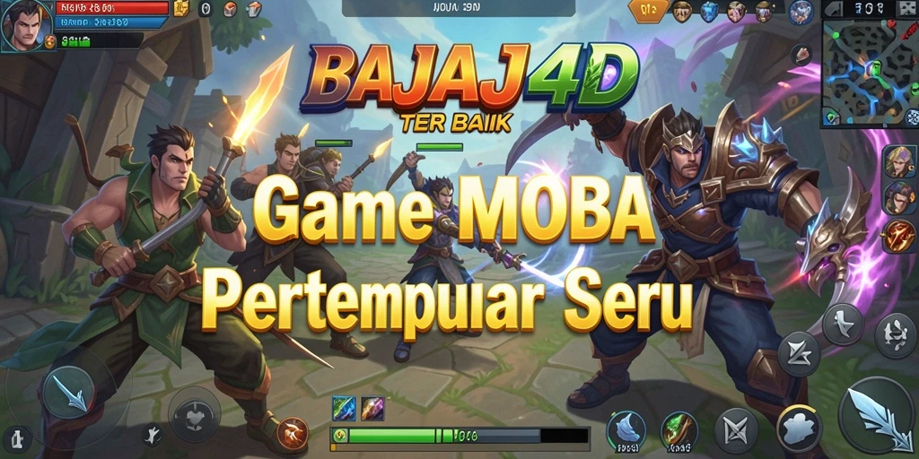 Screenshot menampilkan aksi seru dalam gameplay MOBA.
