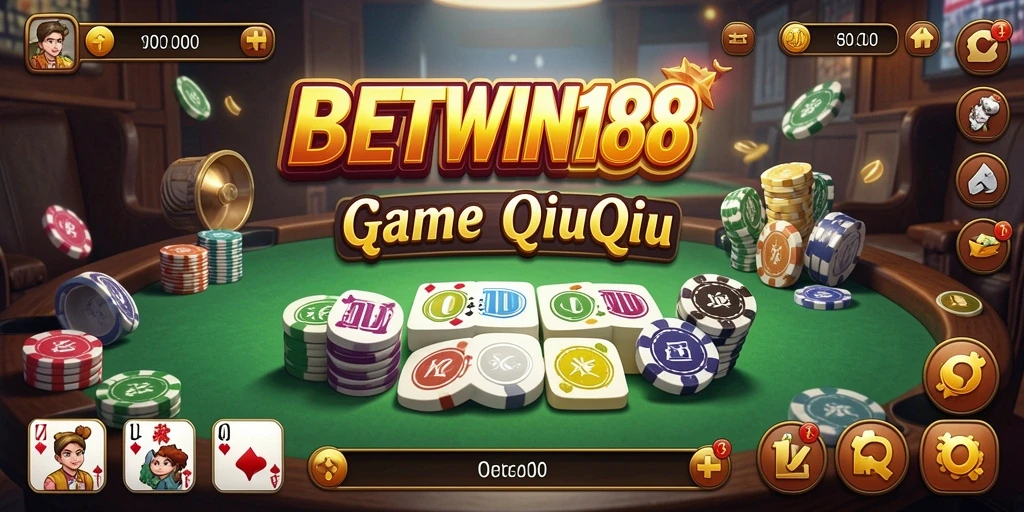 Tampilan permainan QiuQiu yang mengasyikkan di BETWIN188.