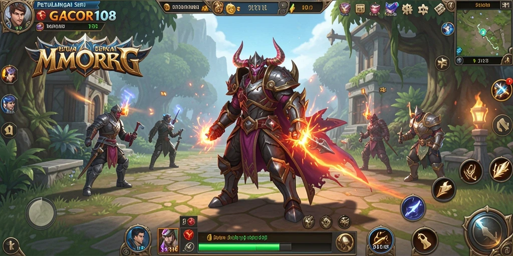 Screenshot dari gameplay GACOR108 menampilkan aksi pertarungan yang mendebarkan.
