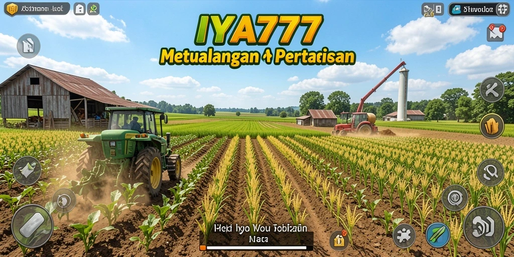 Tampilan gameplay seru IYA777 di dunia pertanian.