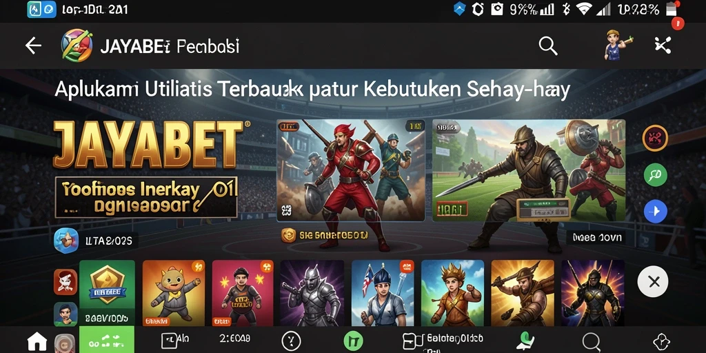 Tampilan utama JAYABET dengan berbagai fitur yang memudahkan pengguna.