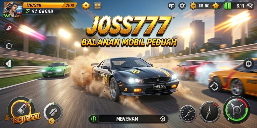 Tampilan gameplay Racing JOSS777 yang adrenalin tinggi dan mendebarkan.