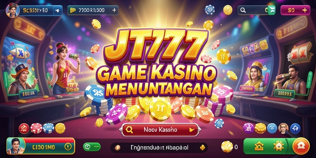 Tampilan gameplay menarik di aplikasi JT777 untuk permainan Kasino.
