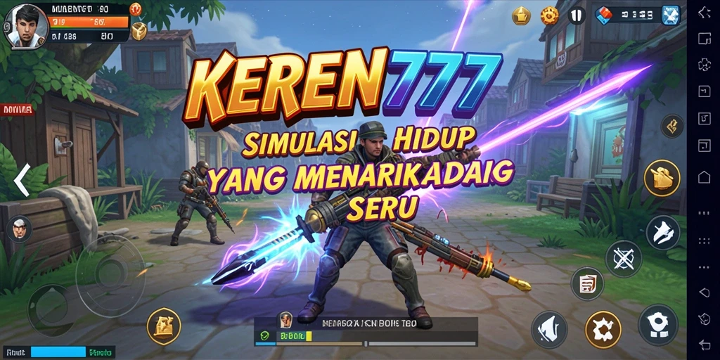 Tampilan gameplay seru KEREN777 dengan interaksi pemain.