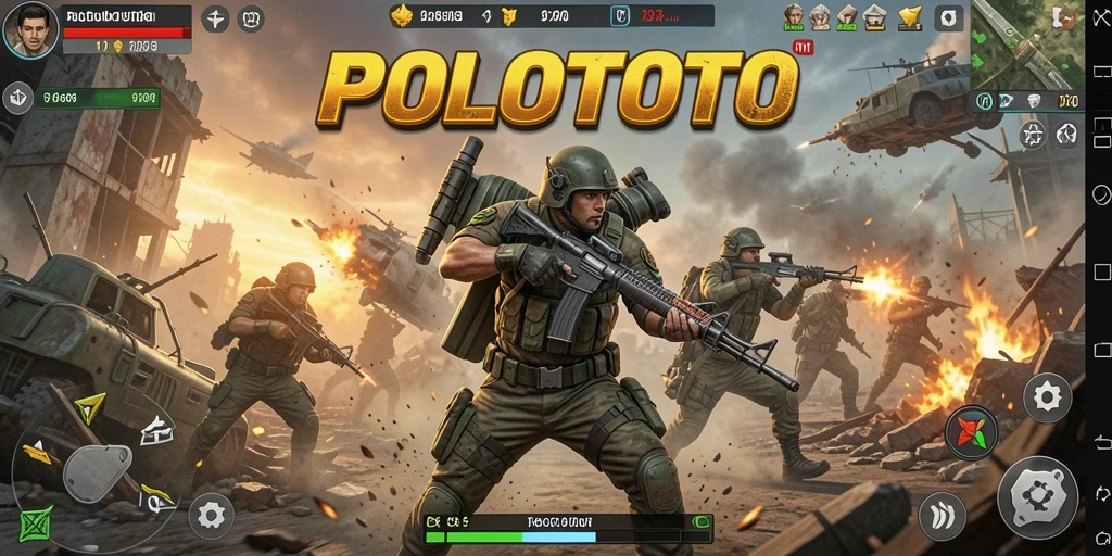 Screenshot gameplay POLOTOTO yang menampilkan aksi seru dan mendebarkan.