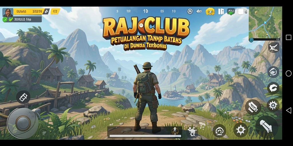 Screenshot utama RAJACLUB menampilkan gameplay petualangan Open World.