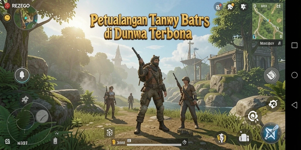 Screenshot gameplay menampilkan petualangan mendebarkan di dunia terbuka.