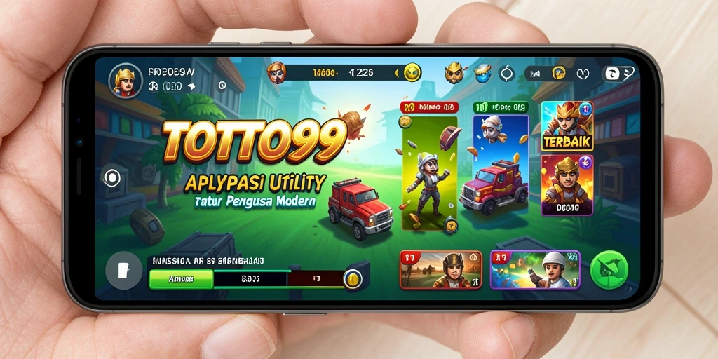 Tampilan utama TOTO99 dengan berbagai fungsi utilitas.