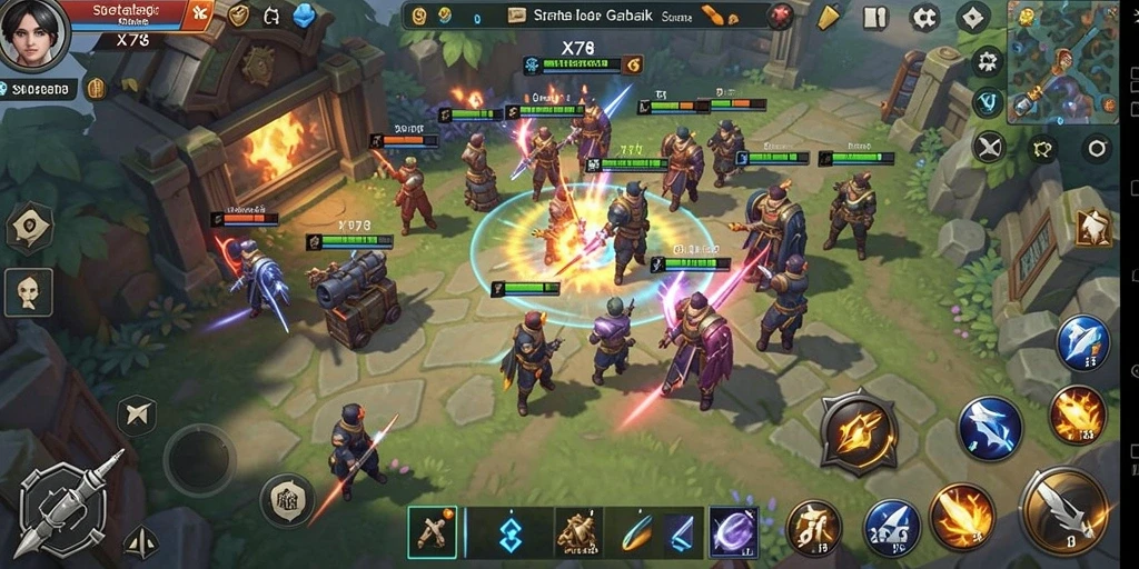 Tampilan gameplay X78 yang menarik dan penuh strategi.